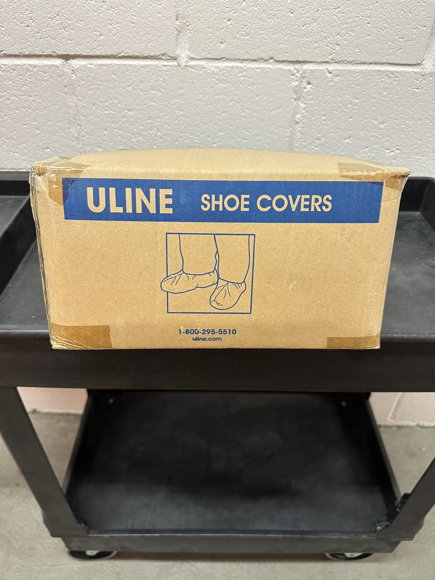 ULINE S- 7873 W Polypropylene Shoe Covers (white) (150pairs)