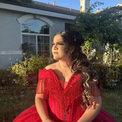 Red Quinceanera Dress