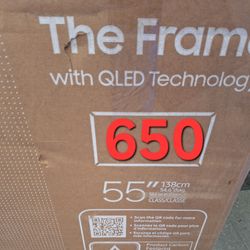SAMSUNG 55"INCH QLED 4K THE FRAME TV LS03FAD 