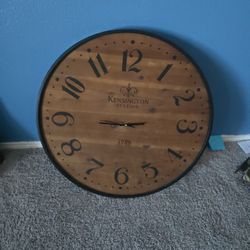 Wood And Metal Clock