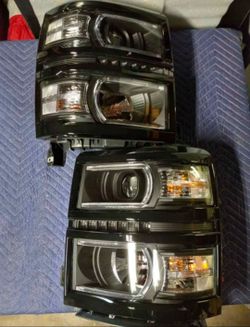 14-15 Silverado 1500 Headlights Faros Calaveras Micas Luces Lamps