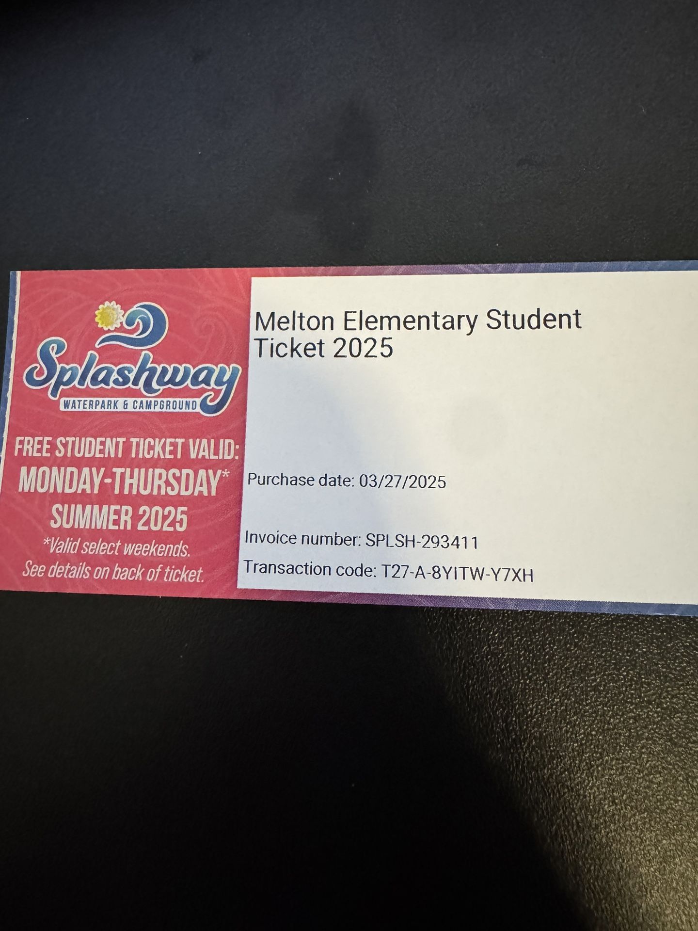 Splashway Waterpark & Campground One Day Pass