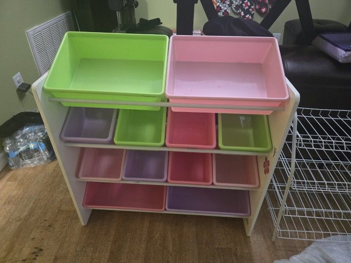 Kids Toy Storage Rack 12 Bins