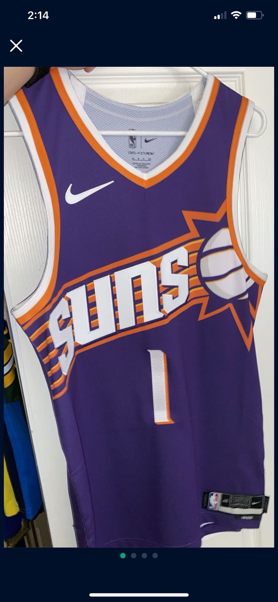 Authentic Nike Nba Jerseys Phoenix Suns Devin Booker Mens Small Size 40 Jerseys