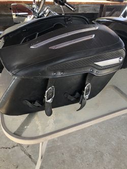 Harley Davidson OEM Leather Saddlebags