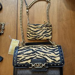 Michael Kors Signature Calf Hair Heather Shoulder Bag
