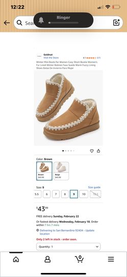 Winter Boots,Suede Warm Fuzzy Lining Shoes Botas