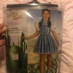 Girls medium Dorothy wizard of oz costume
