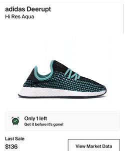 Adidas Deerupt High Res Aqua (Size 12 US)