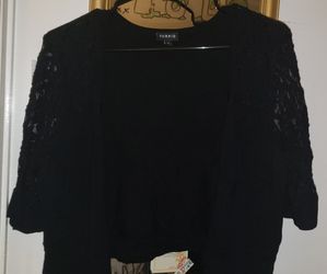 Torrid Cropped Top Cardigan