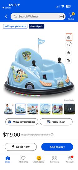 Bluey Bumper Car