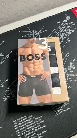 boss mens 3 boxer briefs medium brand new