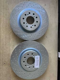 Acura Integra Type S 24-25-26 Front Drilled only Rotors Ceramic Brake Pads