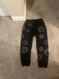 Denim Tears Cotton Wreath Sweatpants Black size Large