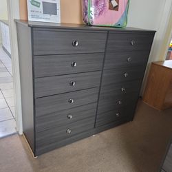 Grey 12 Drawer Dresser