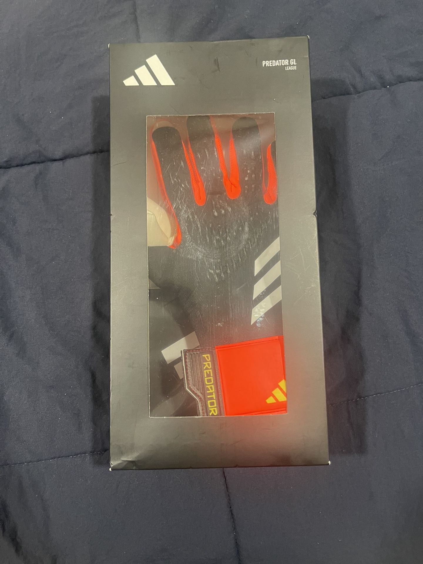 Adidas Predator GL Goal Keeper Gloves Size 8 Black