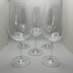 Lenox Crystal Wine Goblets, Qty 5
