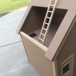 Wooden Miniature Doll House Garage Play