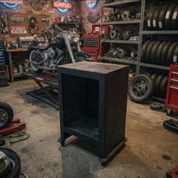 Large Black Rolling Cart