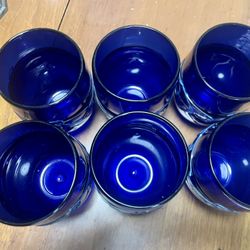 Set of Six Frederick Warren Handblown Art Glass Tumblers