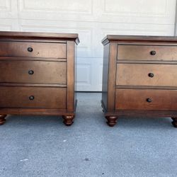 expresso brown 3 drawer dresser nightstand large bedside table