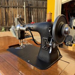 Vintage White Rotary Sewing Machine