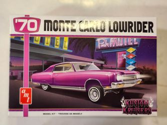 AMT . KUSTOM KRUISERS . 1970 MONTE CARLO LOWRIDER.  1/25 SCALE MODEL KIT.