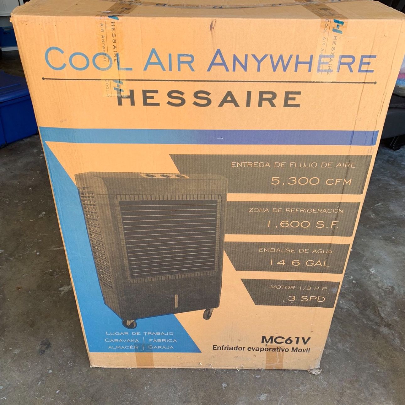 Hessaire Evaporative Cooler 1600 Sq. Ft.