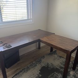 Wooden L-Shaped Desk