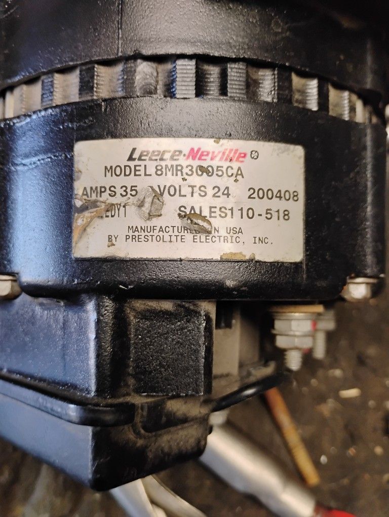 Alternator Amps 24 Volts.