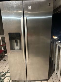 Kenmore Stainless Steel Side-by-Side Refrigerator – $275 OBO