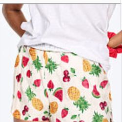 New Victoria Secret Pink Flannel Sleep Shorts Size Large 