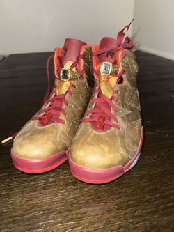 Jordan 6 Cigars 2014 Championship Ring, Burgundy Lacelocks