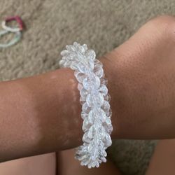 Clear Flower Bracelet