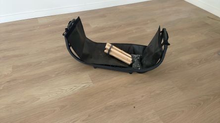 Metal wood holder and carrier