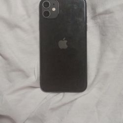 Black iPhone 11 No Cracks In Front Just Screen Protector 