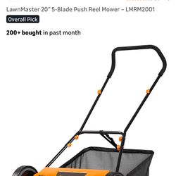 lawn master 20in reel mower