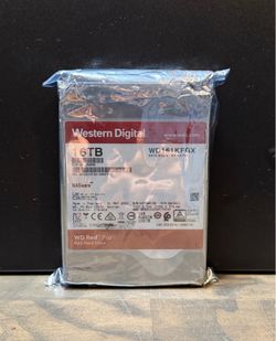Western Digital WD Red Pro WD161KFGX 16TB 3.5” SATA HDD CMR NASware 7200 RPM 6Gbps 128MB cache for NAS desktop computer