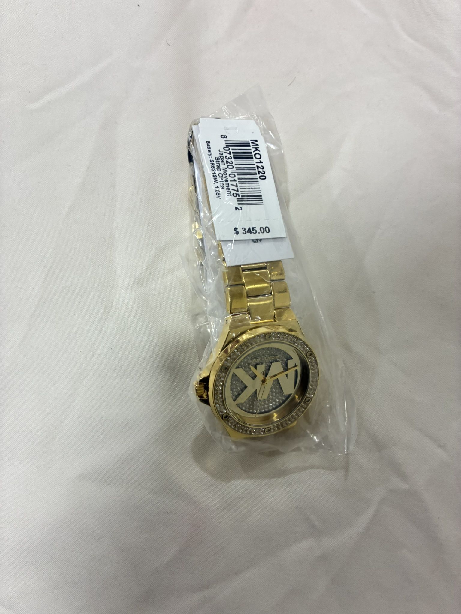 Michael Kors Lennox Three-Hand Gold-Tone Stainless Steel Watch
