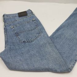 LEE Mens 33x32 Regular FIt Blue Jeans Light Wash