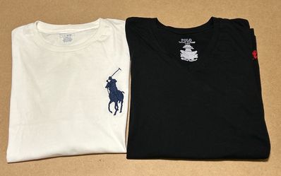 Polo Ralph Lauren crew neck and v neck t shirt New