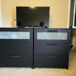 Two 3-Drawer Dresser Set