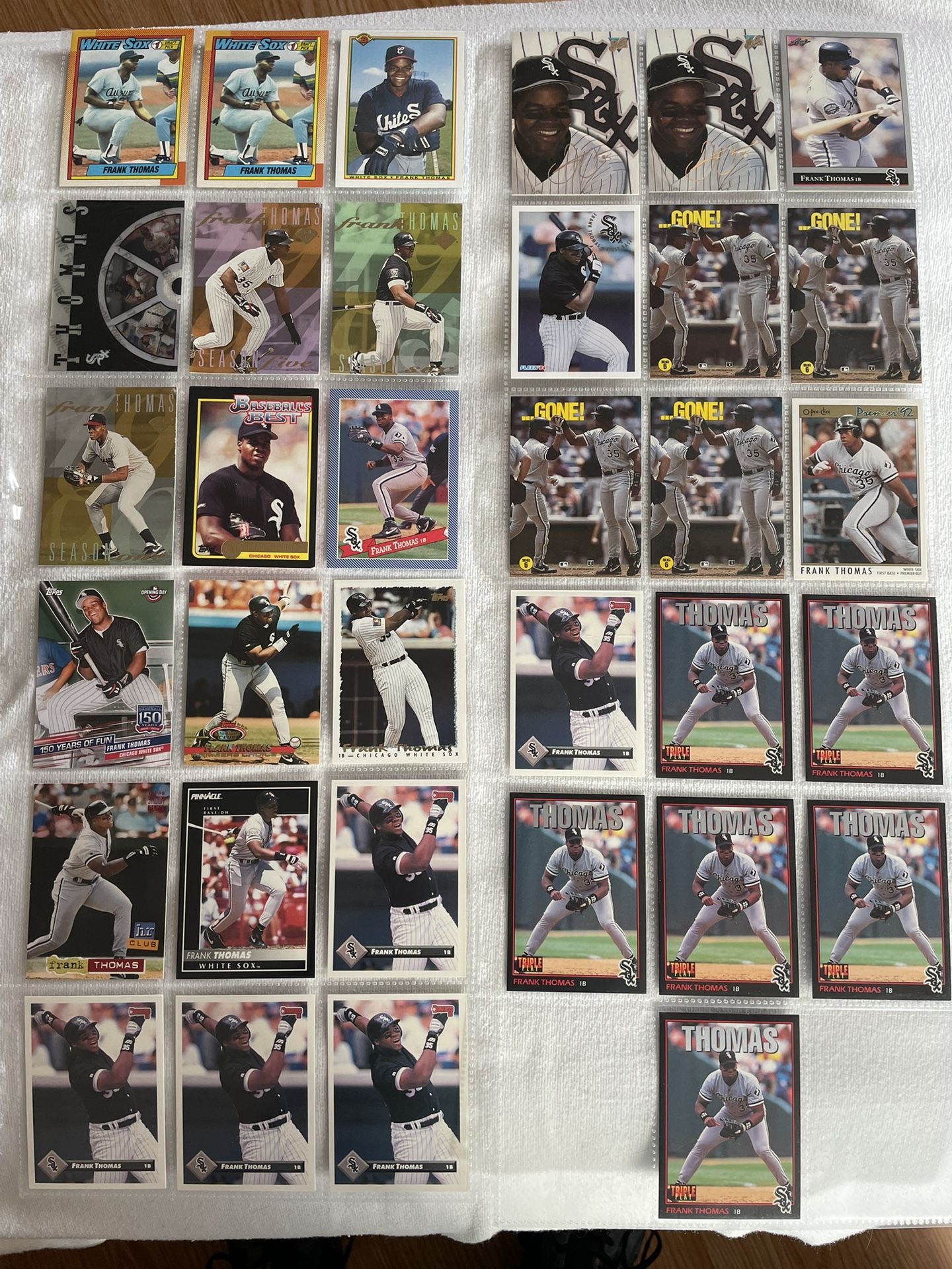 Lot Of Frank Thomas Baseball Cards (34)