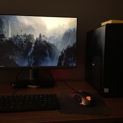 Gaming Setup: HP Pavillion, 24” Acer Monitor, 2TB External HDD