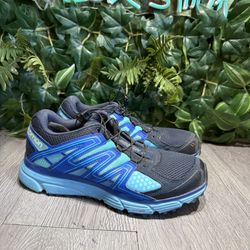 Salomon X-Mission 3 Women's Size 7.5 Trail Hiking Running Shoes Navy Blue