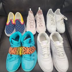 Kyrie Irving, Nike Cortez,Nike Reacts, Van's, and Nike Air Max 90 (Size's 6 -6.5 and 7) All In Excellent Condition Like New