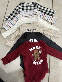 6 (3-6month) Long Sleeve Onesies