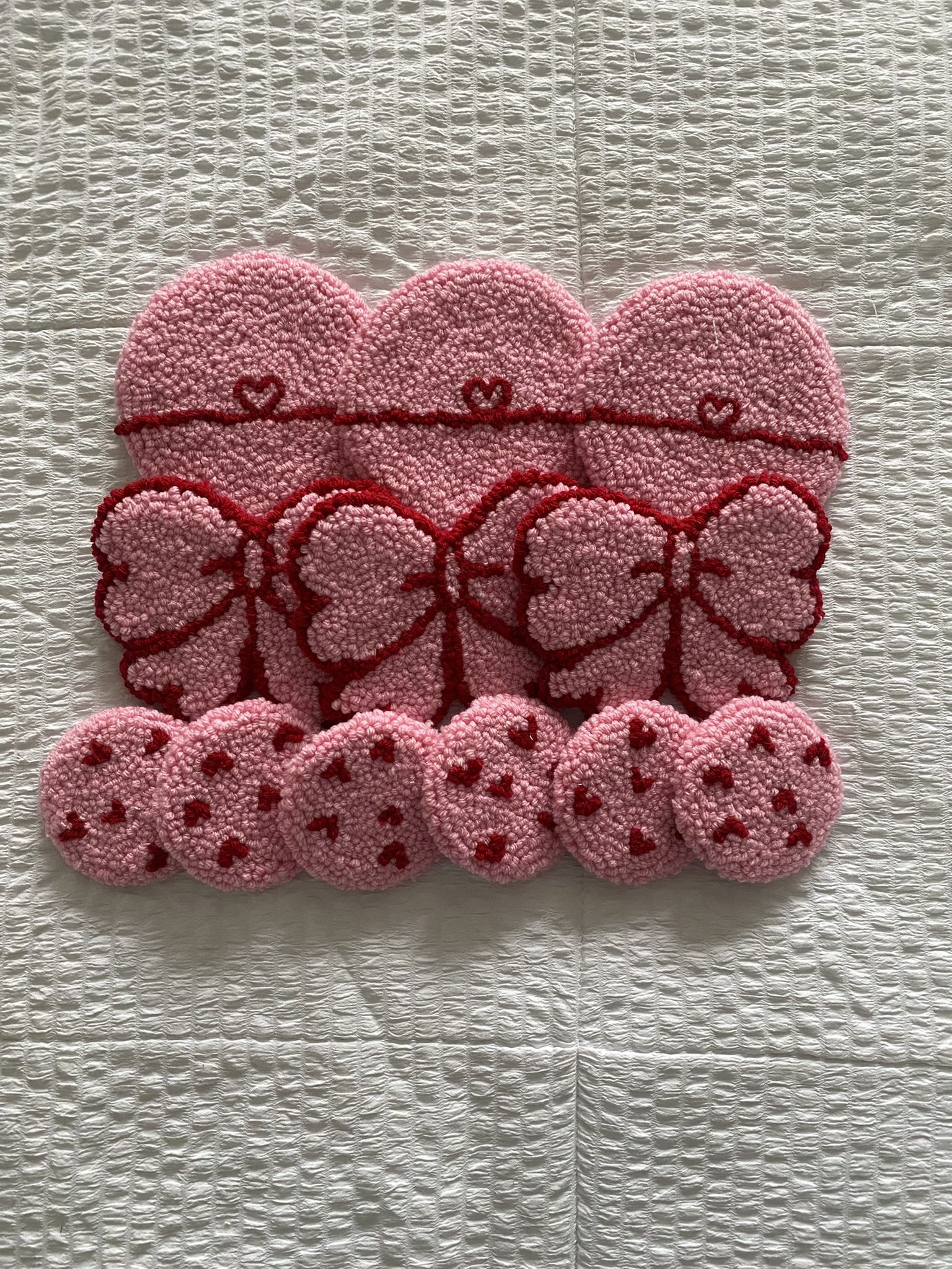 Cute Heart And Bow Coasters