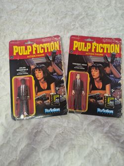 2014 SDCC Exclusive Pulp Fiction ReAction Figures - Bloody Jules & Vincent Set
