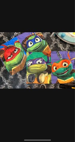 2 Ninja Turtle Pillow Cases